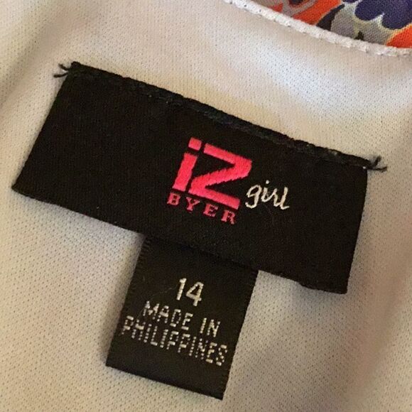 Girls dress with sheer sleeves in size 14 by IZ BYER GIRL - Picture 9 of 11